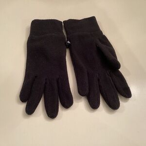 Women’s Lands End Black Fleece Gloves